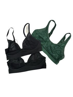 Aerie SMOOTHEZ Bundle Of Three Wireless Pullover Bralettes Size S